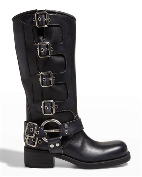 miu miu buckle boots|miu moto boots.